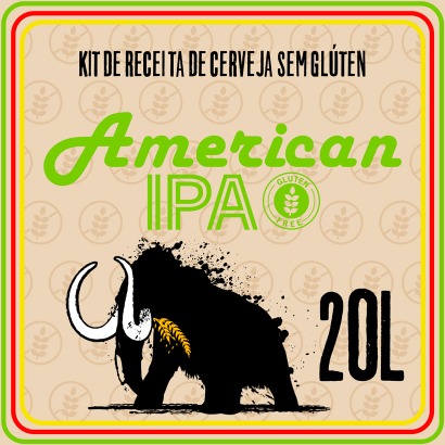 Kit Receita de Cerveja Sem Glúten American IPA 20L