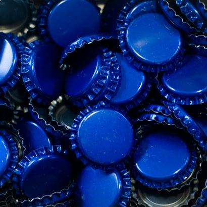 Tampinha - Rolha Metálica Azul (PRY-OFF) - Caixa