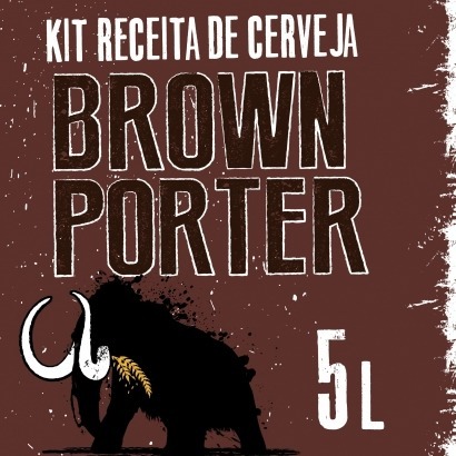 kit receita de cerveja brown porter 5 litros