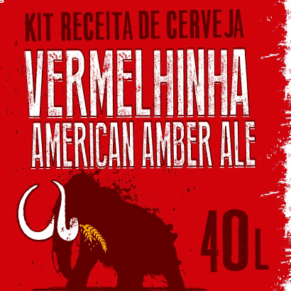 Kit Receita de Cerveja American Amber Ale - Vermelhinha 40 L