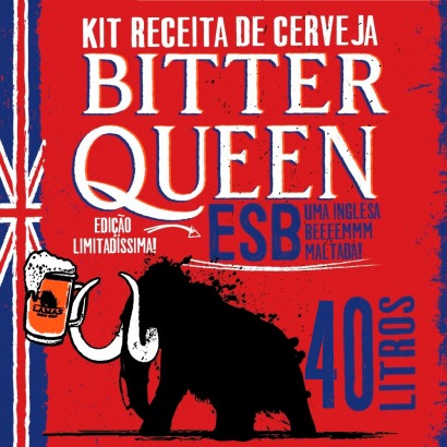 rótulo kit Receita de Cerveja ESB - Bitter Queen 40 litros