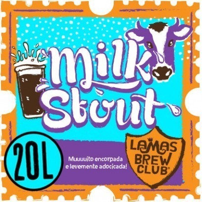 rotulo receita de cerveja Milk Stout - 20 litros