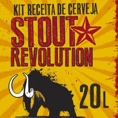 rótulo Kit Receita de Cerveja Stout - Revolution 20L