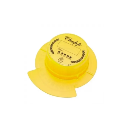 Lacre Plástico Amarelo para Barril de Chopp de Inox